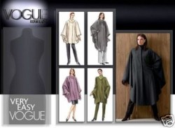 7974 VOGUE UNLINED SNAPPY CAPE LENGTHS PATTERN  L-XL  16-22